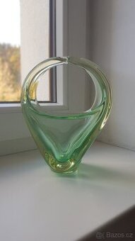 košík hutní sklo - M.Klinger - ŽBS