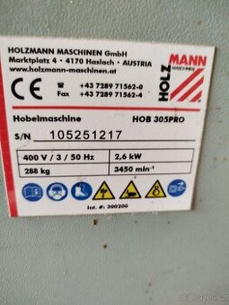 Prodám hoblovku s protahem