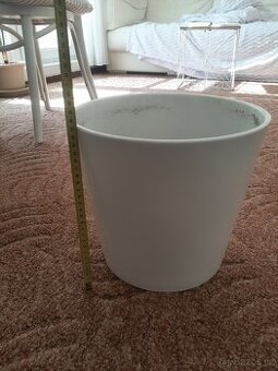 Květináč Ikea SOJABÖNA bílý vnější průměr 28 cm