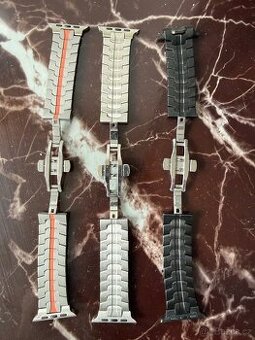 Apple watch Ultra - Kovové nerez řeminky 3ks