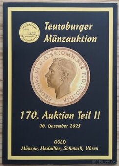 Zahraniční aukční katalog 170.,, zlato, numismatika