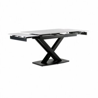Stůl jídelní HT-450 rozkládací 120-180x80 cm keramika bílý