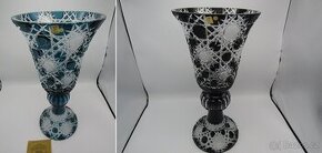 set vázy barevný křišťál ceasar crystal dekor Flake