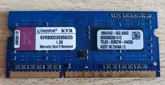SO-DIMM Kingston 2GB DDR3