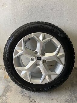 Alu disky Seat 5x112 + zimní pneu 205/55/R16 - 1