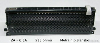 Reostat Metra n.p.Blansko 0,5A-2A 535 Ohm