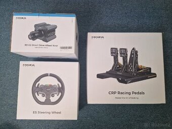 Moza sim racing set- R9 V2 +volant + pedály + table clamp