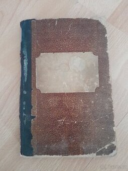 Starý německy a ručně psaný sešit receptů