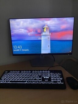 Herní / pracovní PC + monitor Dell + klávesnice Yenkee + myš