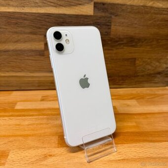 IPhone 11 64GB, bílý, 100% baterie (rok záruka)