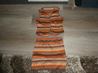 Letní souprava - vesta a sukně