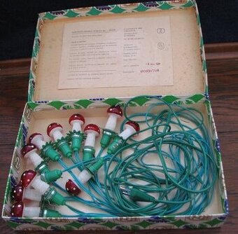 Retro Vánoční světýlka ( Houbičky )