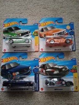 Hot wheels BMW M3 wagon, 635 csi, Audi 90 quattro, Mercedes