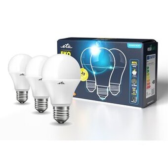 Žárovka ETA EKO LED 11W, E27, teplá bílá, 3ks NOVÉ