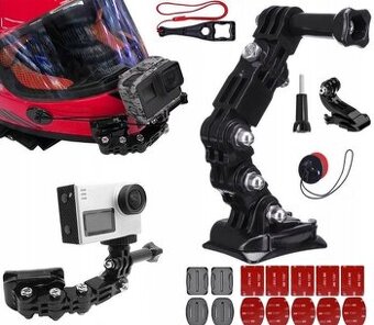 Sada držáku na moto přilbu GO PRO HERO