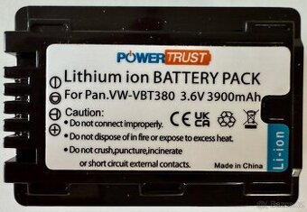 Baterie Li-Ion Power Trust VW-VBT380 3900 mAh + nabiječka