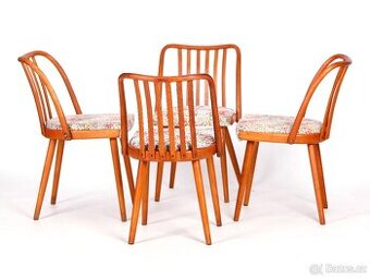 Populární retro židle TON, A.Šuman, 4 ks.