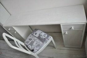 Psací pracovní stůl stolek, noční stolky dřevo, masiv