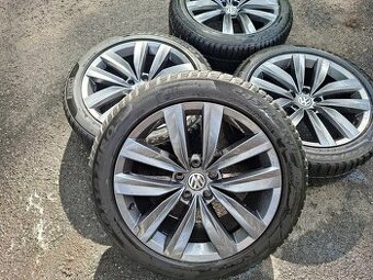 Alu kola 18" VW Almere 5x112 zimni pneu 245/45R18
