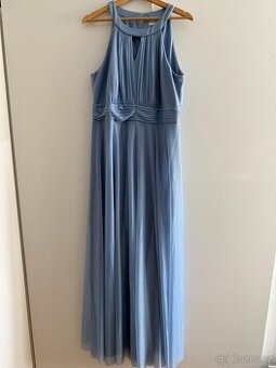 Světlemodré třpytivé šaty Jake´s velikost 42