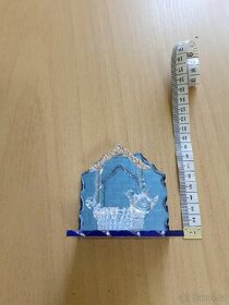 2x skleněná dekorace