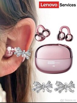 Módní sluchátka Lenovo s mašlí.