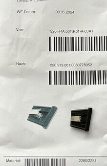 Audi 80 Cabrio- záslepka spodní lišty