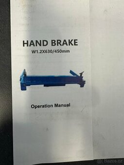 Ruční ohýbačka plechu / Hand Brake 630 mm
