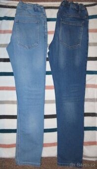 2x chlapecké džíny, vel 164