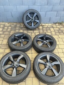 Originál alu Audi 5x112, R17 zimní pneu