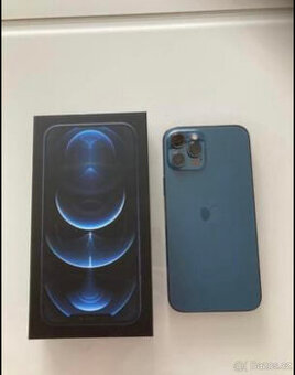 phone 12 pro 256 Gb, Pacific blue top stav - jako nový