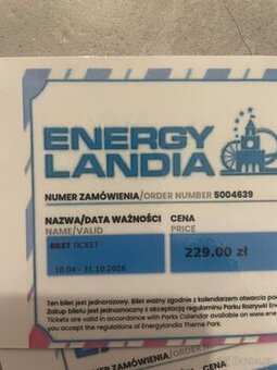 Vstupenky Energy Landia