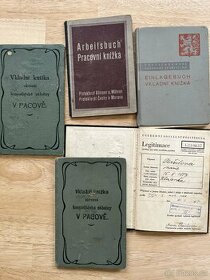 Pracovní knížka, Vkladní knížky, Pojišťovna od r. 1913 - 1