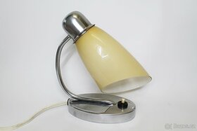 Retro chromovaná art deco lampička Drupol