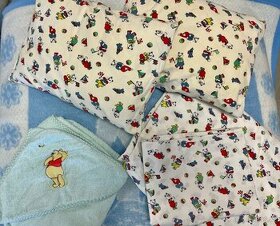Dětská deka, povlečení, polštářky a osuška pro miminko+dárek - 1