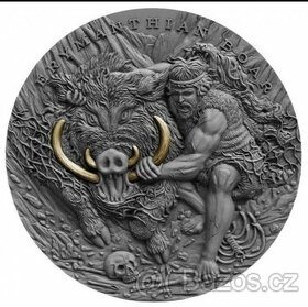 Dvanásť prác Herkula 2 Oz strieborná minca 5 $ Niue 2020