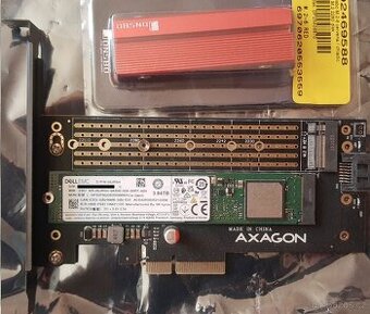 4TB SSD NVMe do PCIE slotu (delší slot je OK)