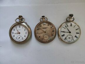 3x kapesní hodinky URANIA ROMEO jdoucí