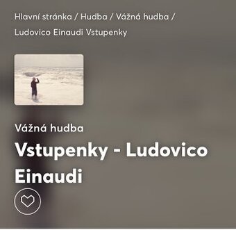 Ludovico Einaudi 2 vstupenky na koncert v Praze dnes 29.05.