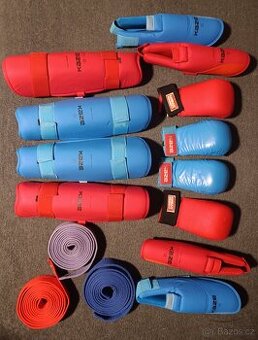 Karate chrániče a pásky