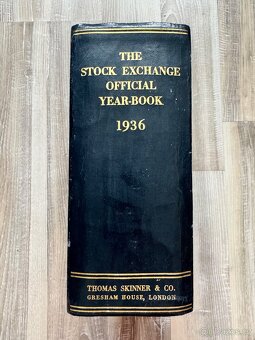 The Stock Exchange Official Year - book 1936