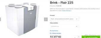 Centrální rekuperace Brink Flair 225