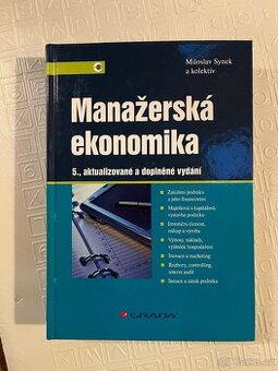 Manažerská ekonomika - Synek a kol. 5. vydání