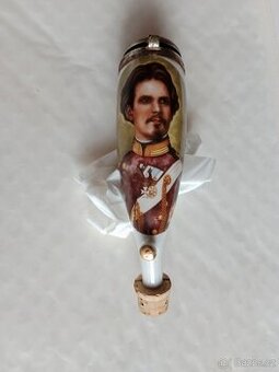 Stará, porcelánová fajfka- král Ludvík II. Bavorský,