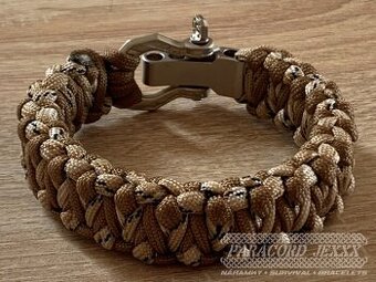 Paracord náramek (20,5 cm) Desert Camo - Brown