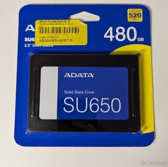 Nové SSD ADATA SU650 480GB