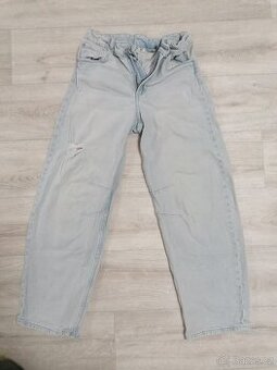 dívčí baggy džíny H&M 146 10-11 let