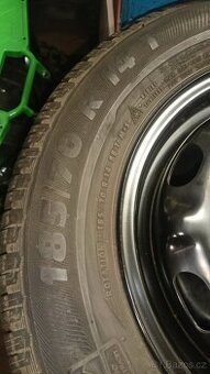 Zimní pneu 185/70 R14 s disky 5x100 - 1