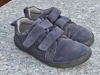 Barefoot dětské kožené boty EF Nika navy blue vel. 31