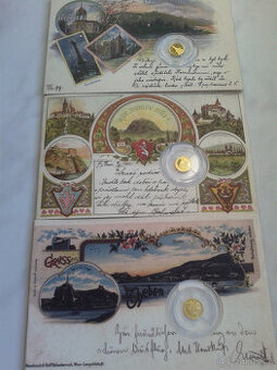 zlatá mince 2 a 5 NZD